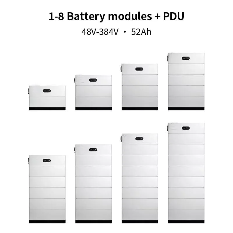 Stackable LiFePO4 Battery 2.5kwh-20kwh (48V-384V 52Ah) Stacked LFP Lithium High Voltage Solar Energy Storage System Battery