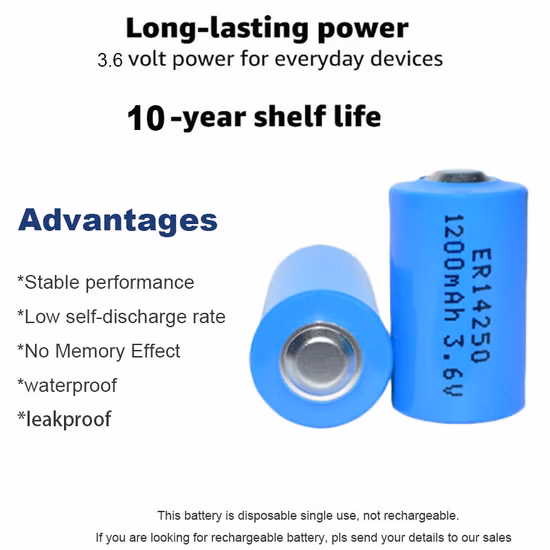 Spezieller heißer Verkauf 2/3A 1700 mAh 3,6 V Er17335m Lithium-Primärbatterie Großhandel Er17335m